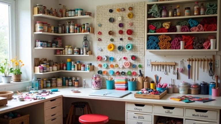 affordable craft room organization