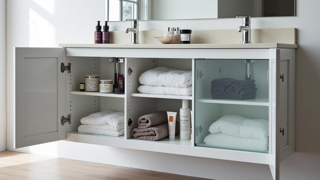 bathroom counterstorage cabinet selection