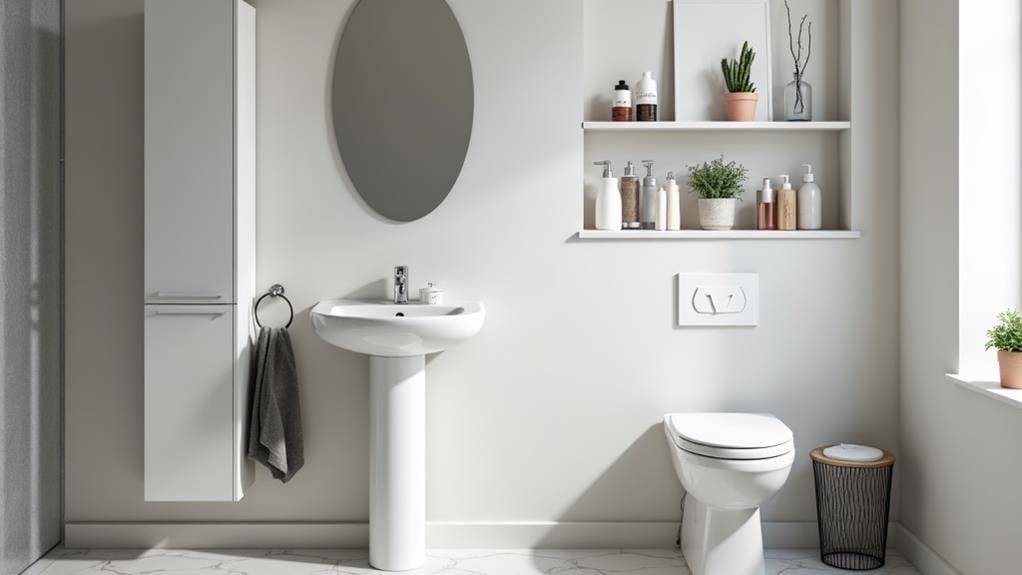 bathroom pedestal sink storage factors