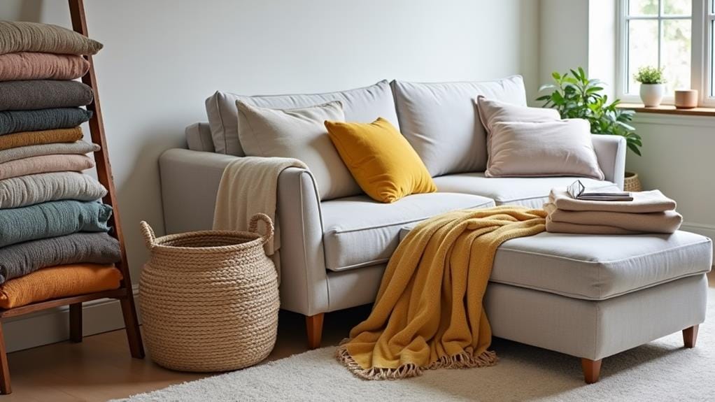 blanket storage living room tips