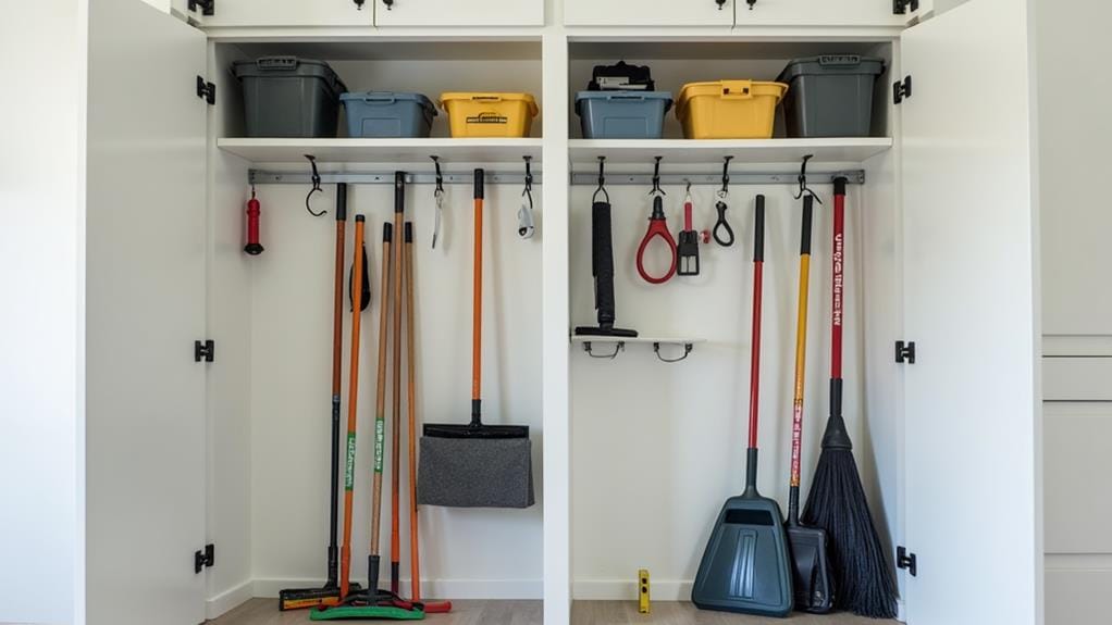 broom closet organizer selection factors