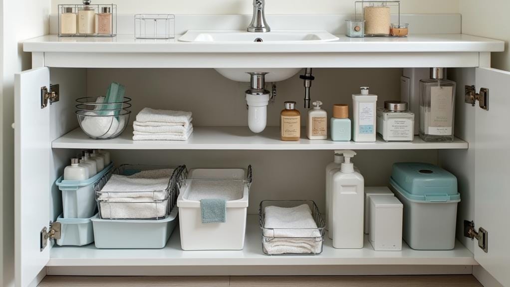 choosing bathroom under sink storage