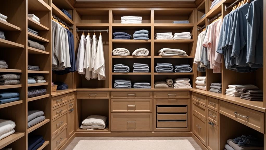 choosing closet blanket storage