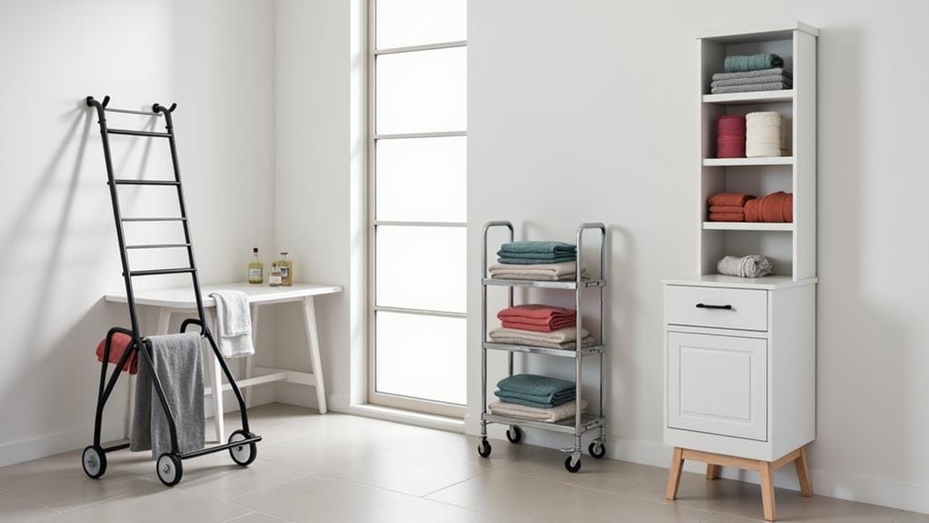 choosing free standing towel storage