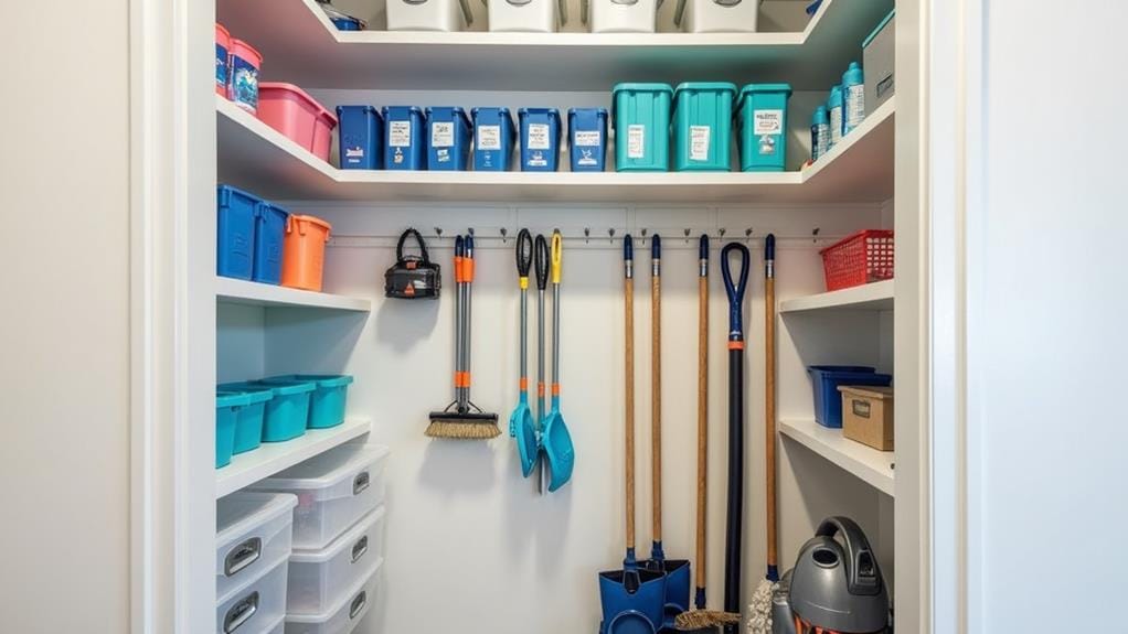 cleaning closet organization ideas