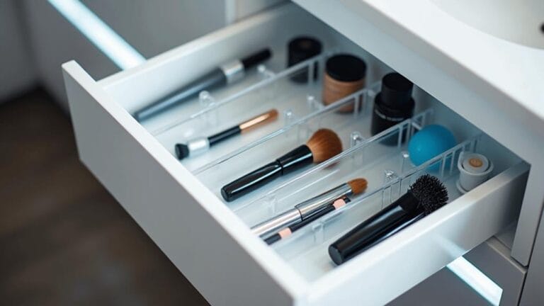 clutter free bathroom drawer organizers