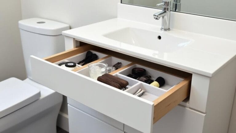 clutter free bathroom drawer organizers