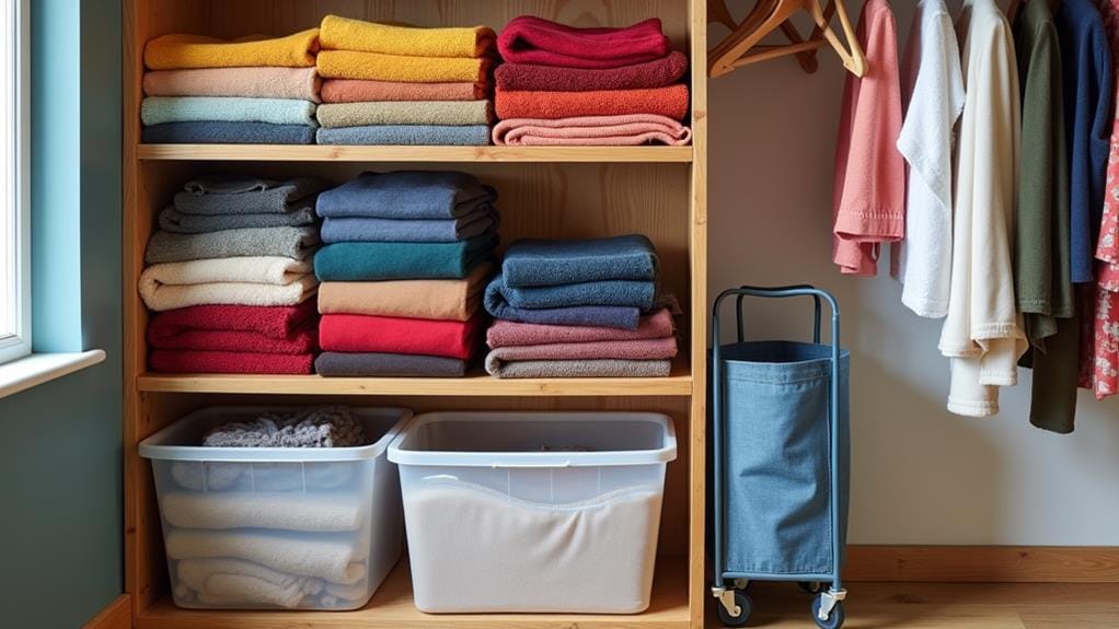 clutter free blanket storage solutions