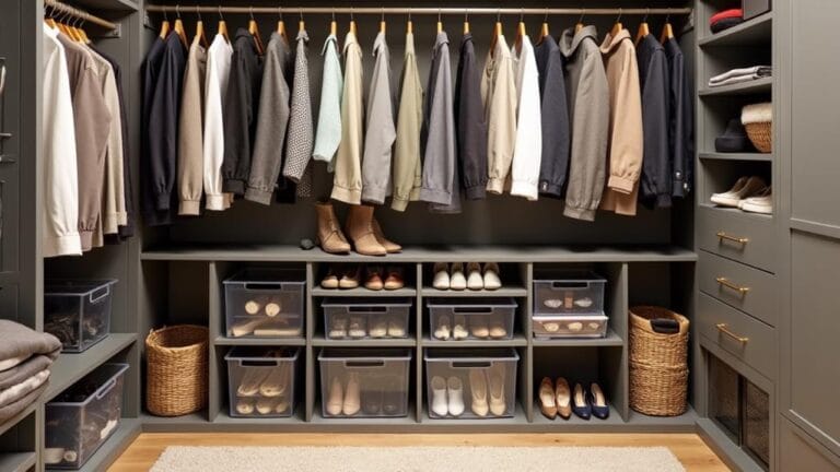 clutter free closet floor organizers