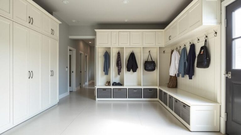 clutter free garage mudroom solutions