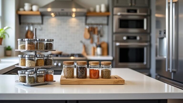 clutter free kitchen spice organizers