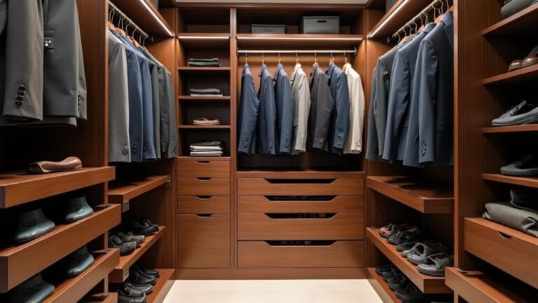 clutter free men s closet ideas