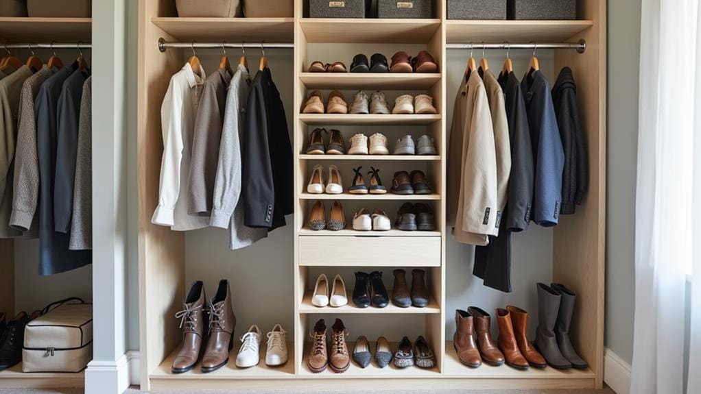 coat closet shoe storage considerations