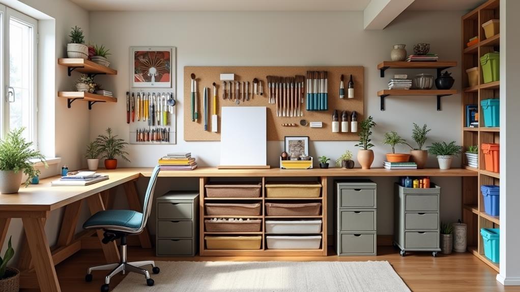 compact art supply organization