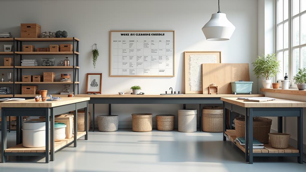 consistent cleaning schedule required