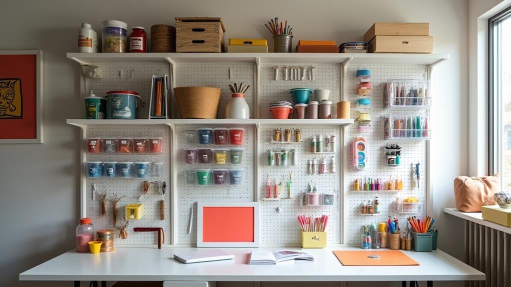 craft room wall storage considerations