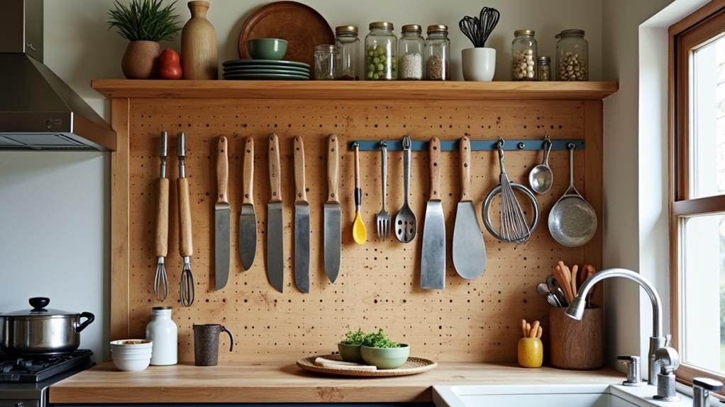 creative kitchen utensil organization