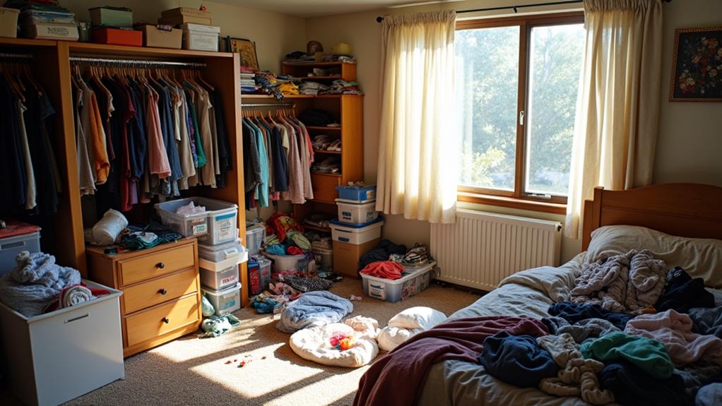 declutter and arrange spaces