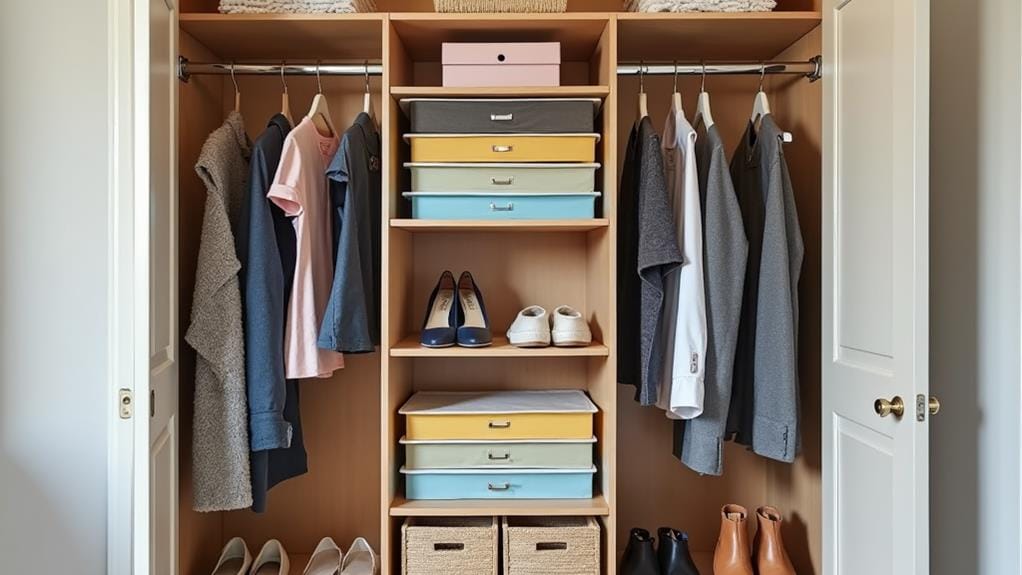 dorm closet organization tips