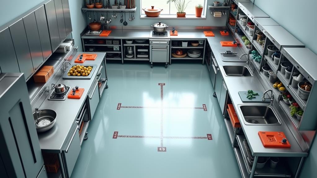 efficient commercial kitchen organization