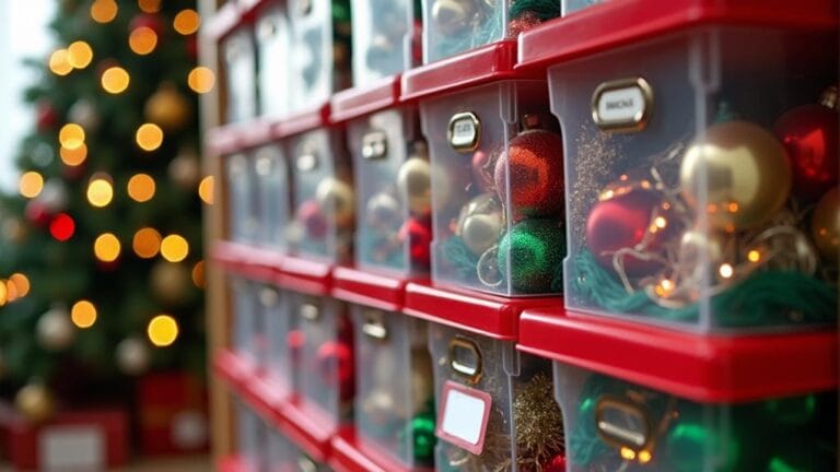 efficient holiday decor organization