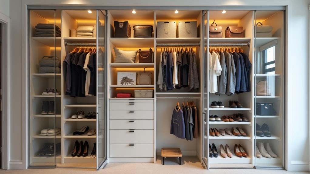 efficient small closet organization
