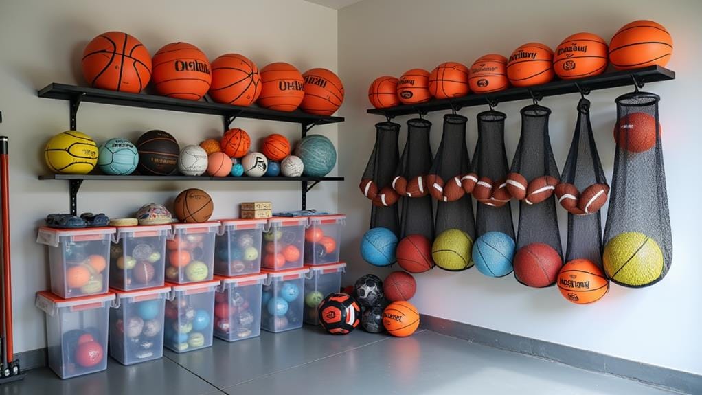 efficient sports equipment storage