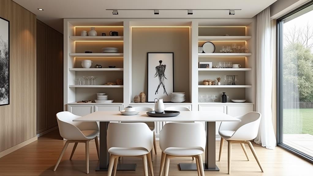 elegant functional dining storage