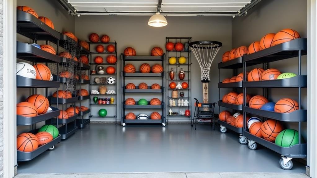 garage ball storage considerations