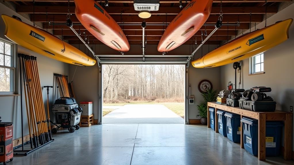 garage kayak storage considerations