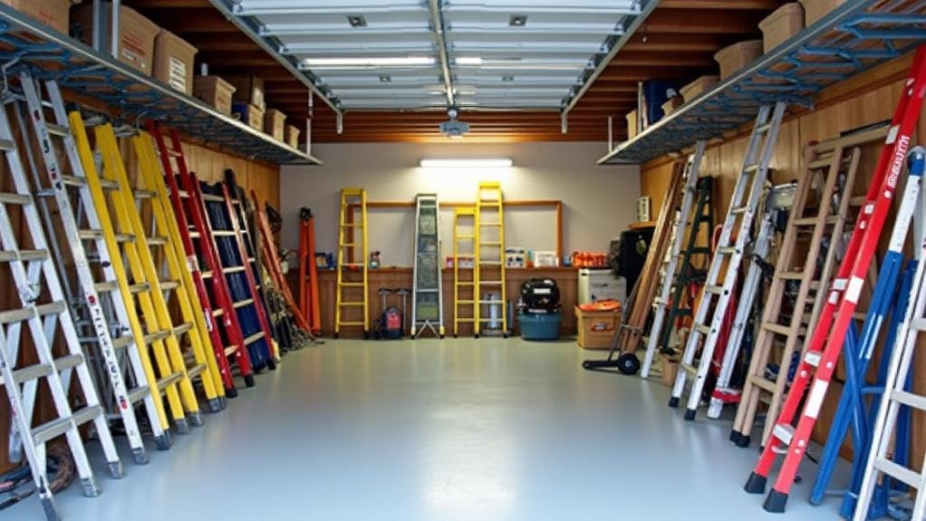 garage ladder storage considerations