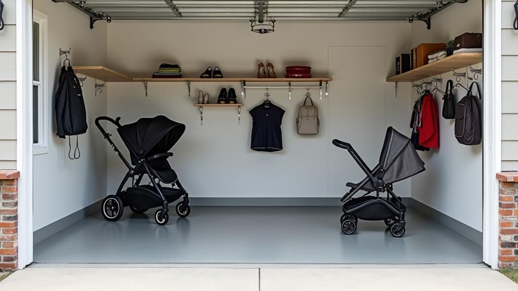 garage stroller storage considerations