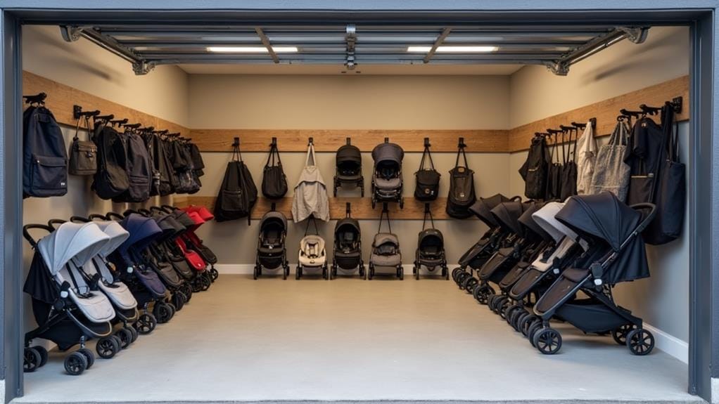 garage stroller storage solutions