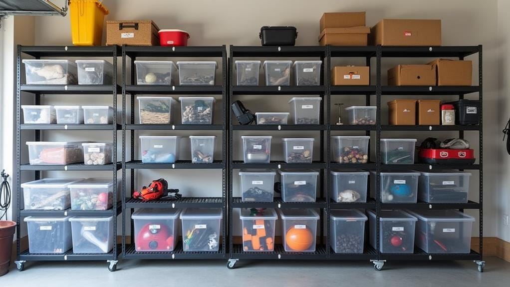 garage tote storage selection