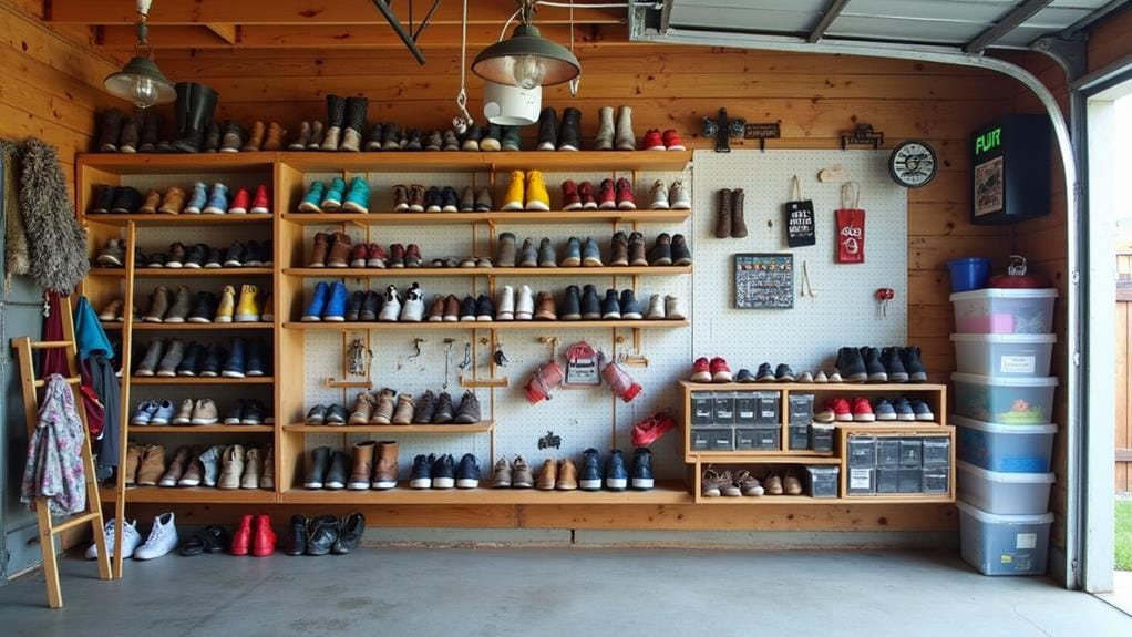 ingenious garage shoe storage solutions