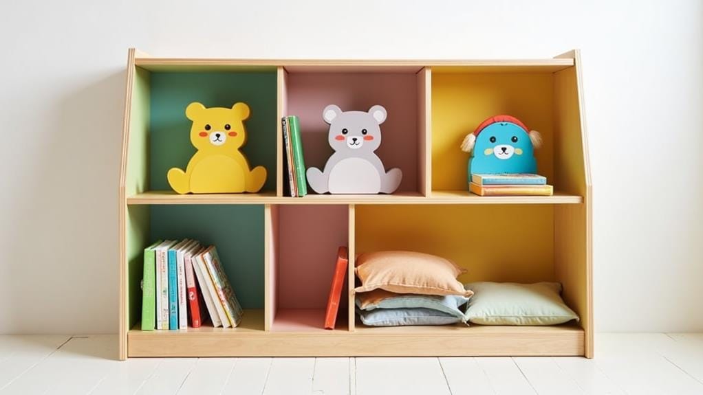 kids room book storage