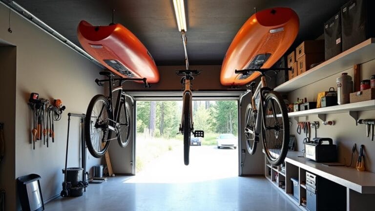 maximize overhead garage storage