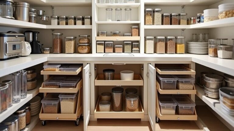 maximize pantry floor space