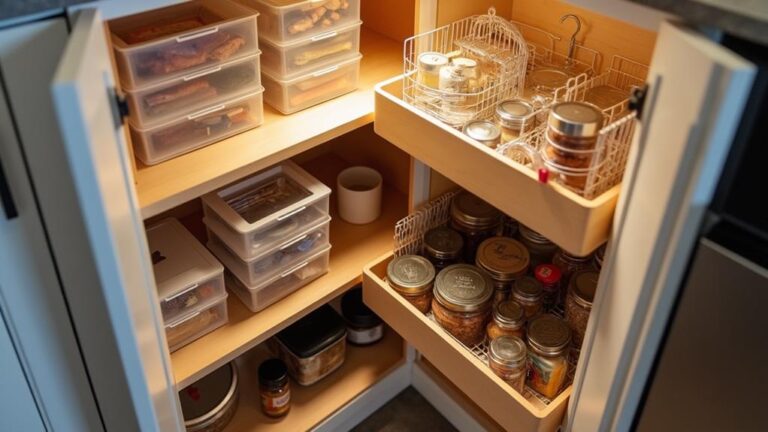 narrow kitchen cabinet organization hacks