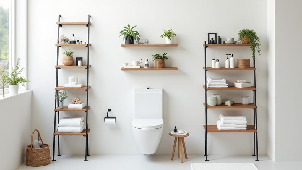 optimal bathroom shelf storage