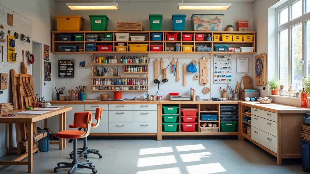 organize art room easily