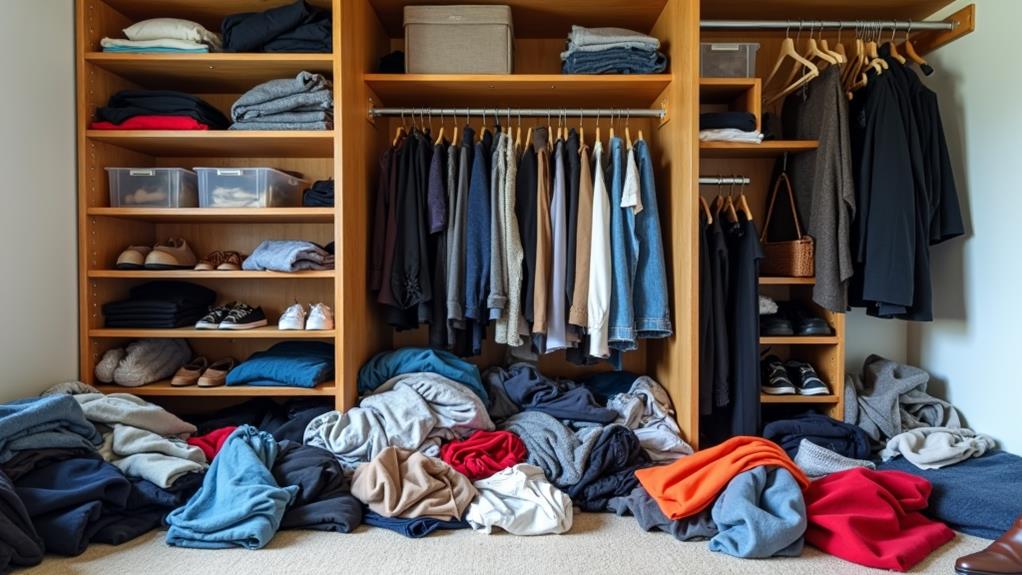 organize big closet efficiently