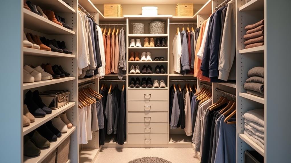 organize closet by outfits