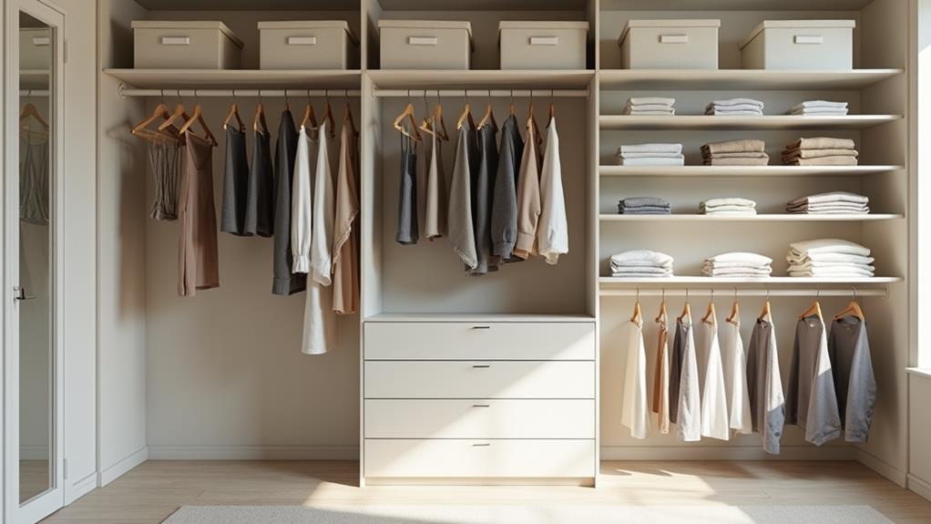 organize closets and storage
