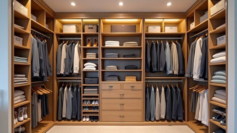 organize corner closet shelves