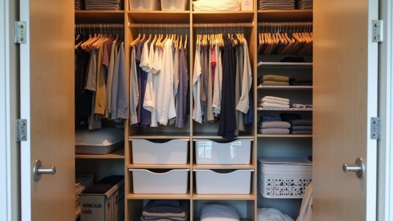 organize dorm closet efficiently