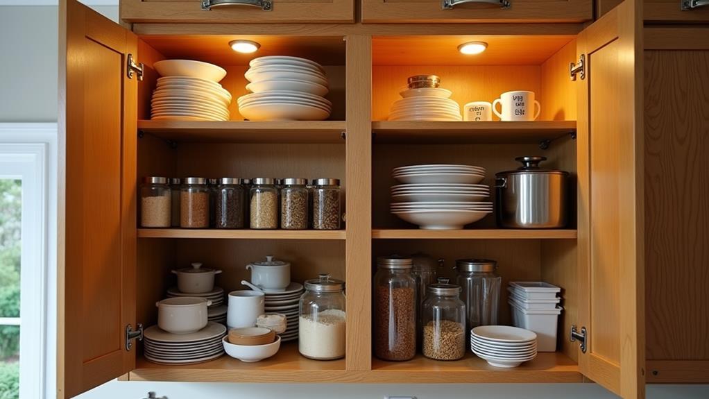 organize kitchen cabinets easily