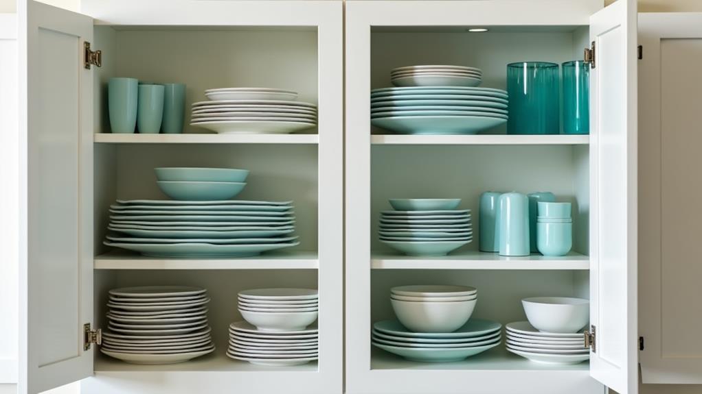 organize kitchen cabinets efficiently