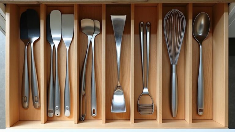 organize kitchen utensil drawer
