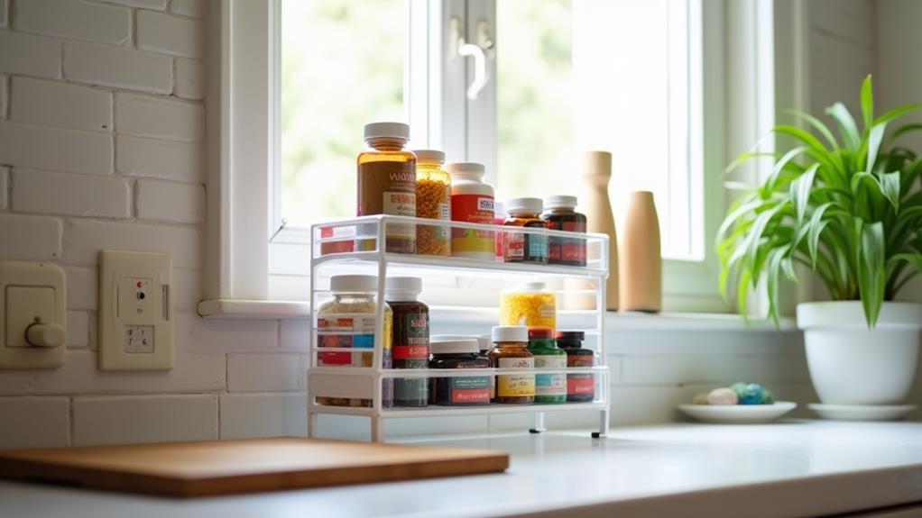 organize kitchen vitamins easily